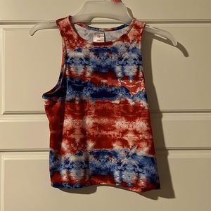 Womens small tye dye tank/short set new